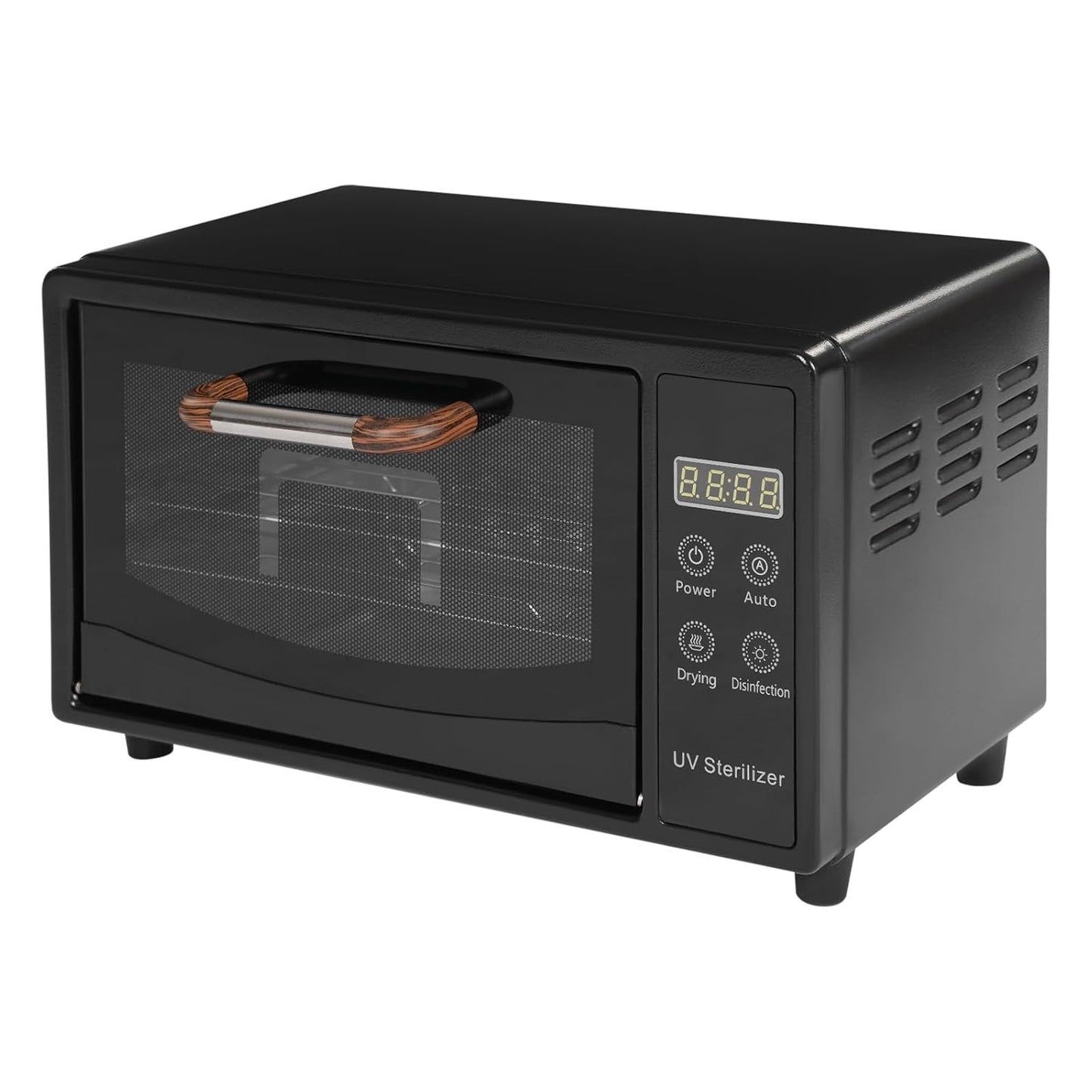 Nail Tool Cleaning Machine, 10L Multi-Functional Nail Cleaner Box with Adjustable Tiers & LED Display UV Light NailTools Cleaning Machine for Home Use, Barbers, Beauty Salons, and Spas (Black)