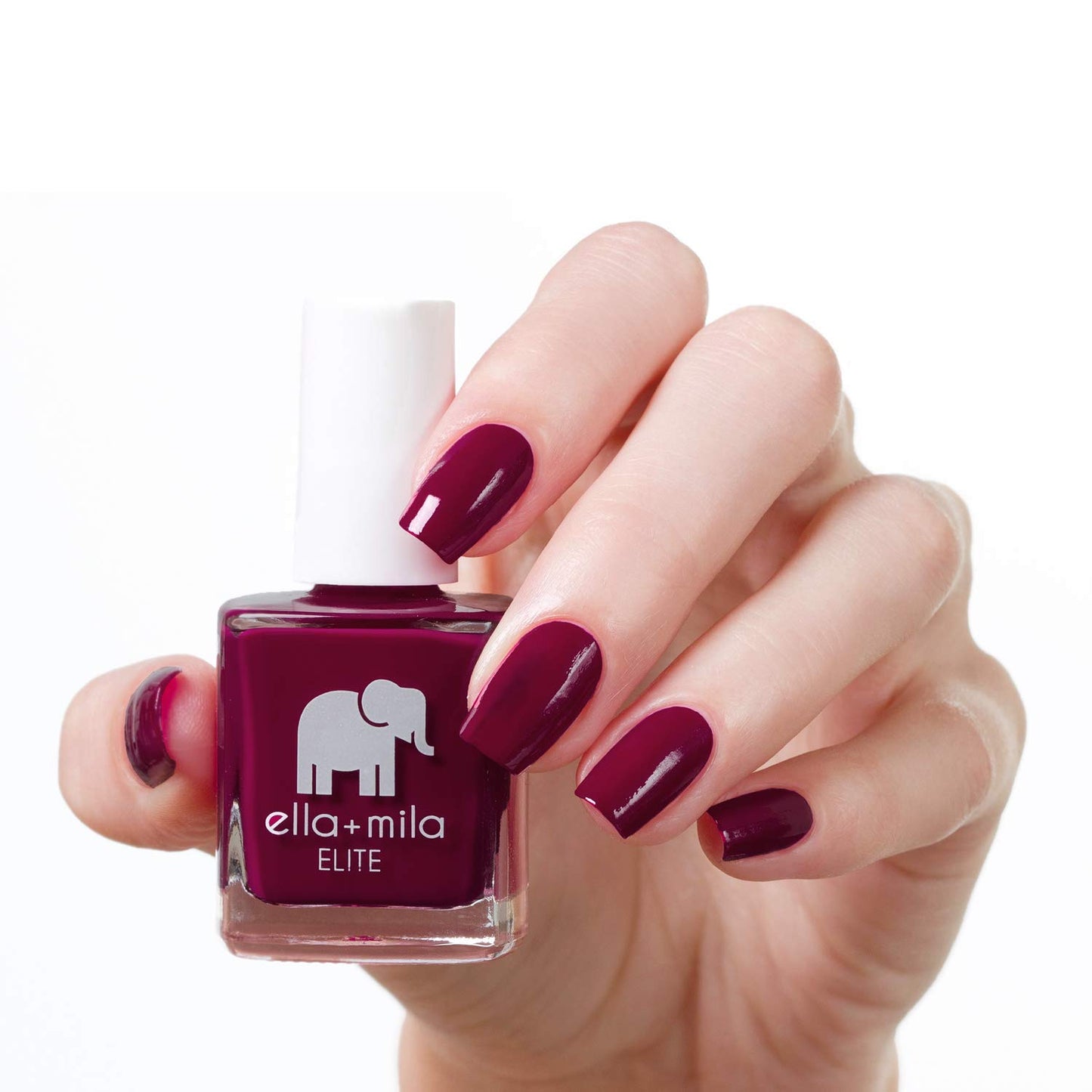 ella+mila Professional, Quick Dry, Long-Lasting & Chip-Resistant Red Nail Polishes (In Line for Wine - 0.45 fl oz)