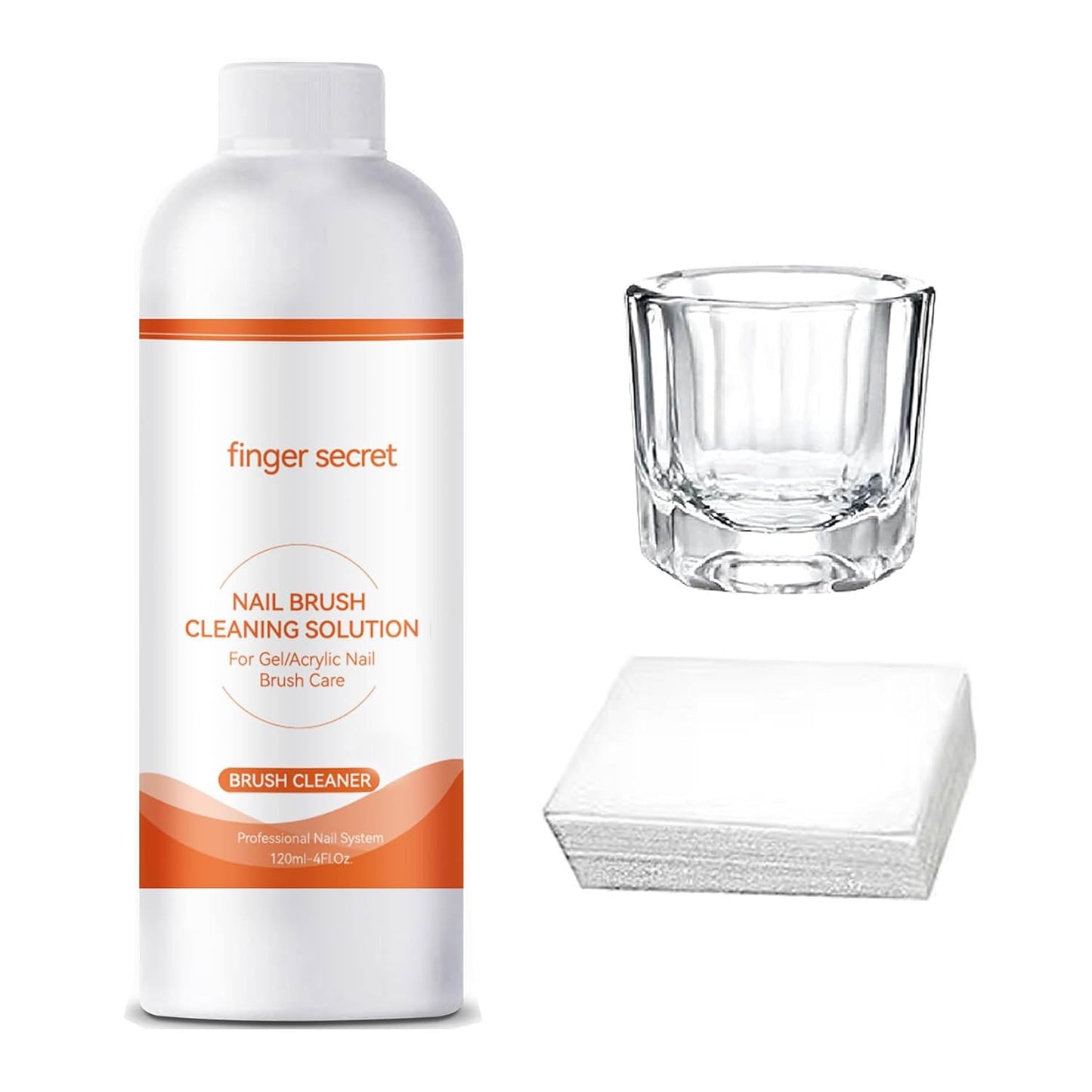 Nail Brush Cleaner - Professional Nail Art Brush Cleaning Solution. Clean Your Nail Brushes Easily. For Gel and Acrylic Nail Brushes.Ideal for Nail Salon At Home. 120ml-4FLOz.