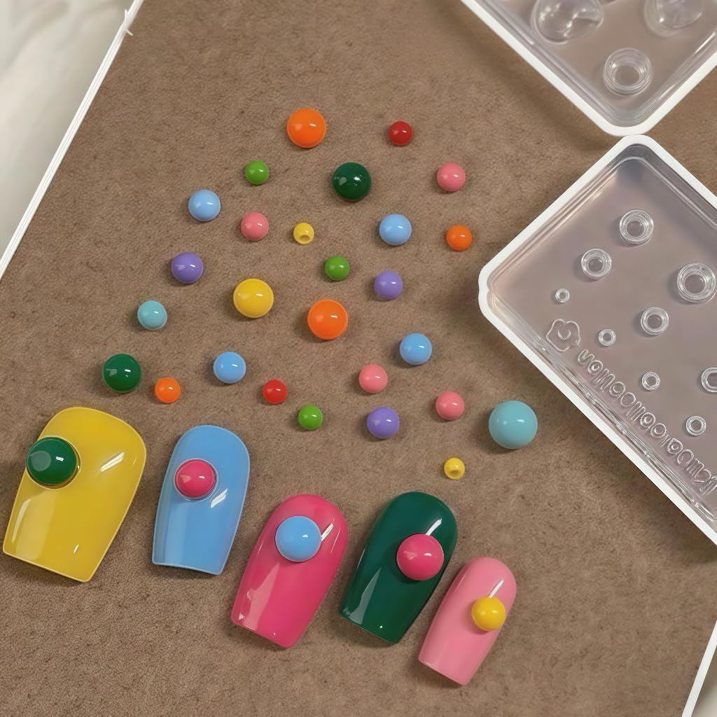 1 Pcs Peas Silicone Nail Art Molds for Women Resin Nail Design