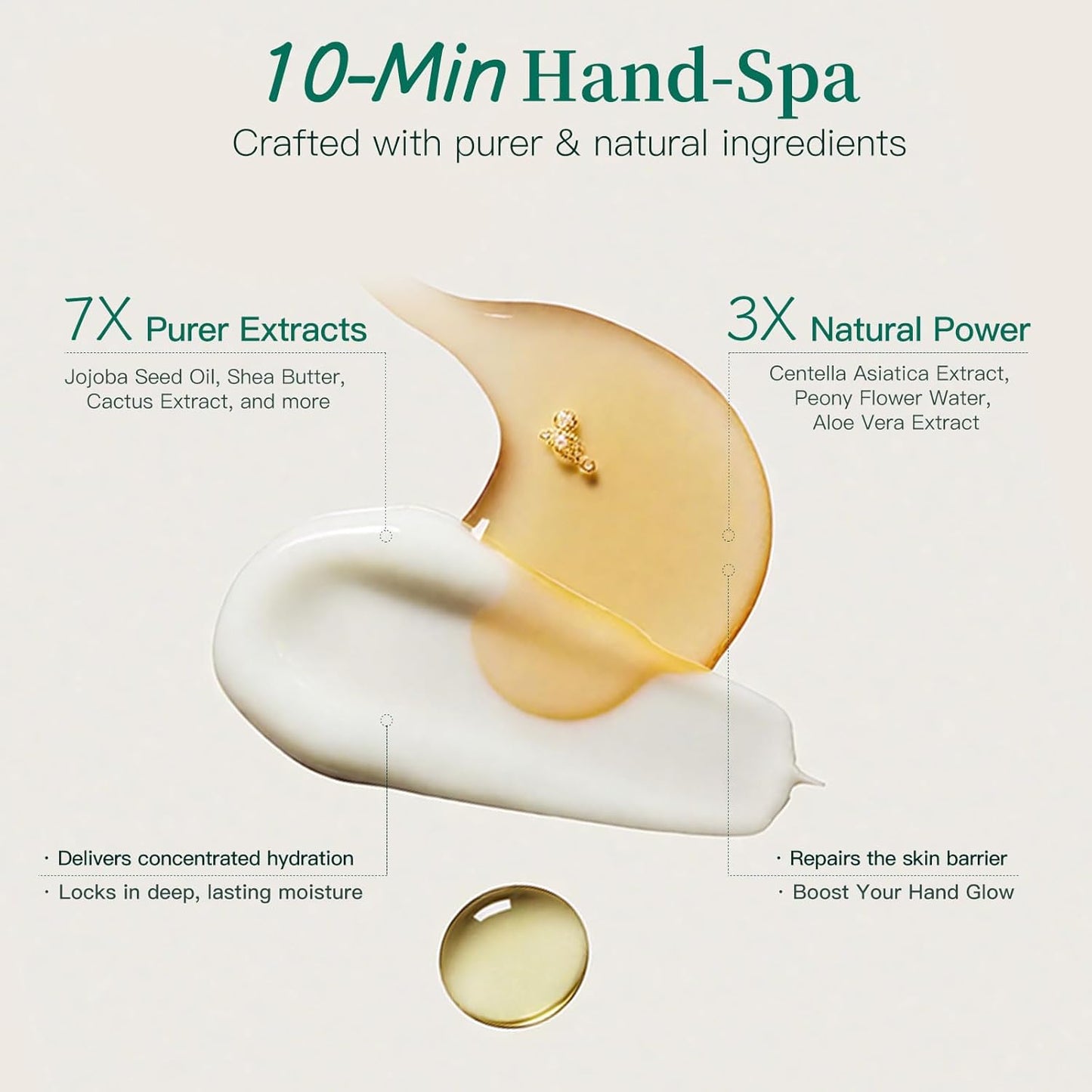 Apuree Anti Aging Hand Mask Gloves: 10-Minute Repair& Extra Moisture (5*30g)| for Severely Dry & Cracked Hands | Luxury Home SPA & 7 Peptides Collagen| All Skin Types| Vegan & Cruelty Free| Gift Set
