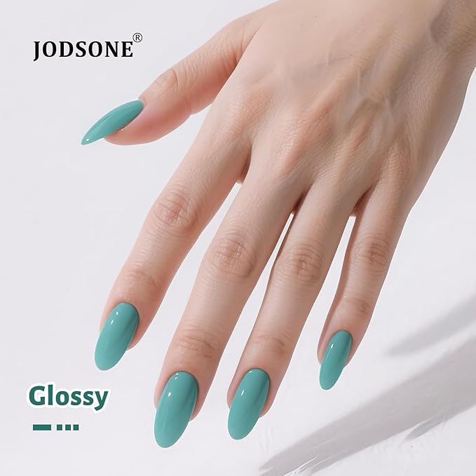 JODSONE Sage Green Gel Nail Polish 10ml Muted Green Nail Color Long-Lasting Chip-Resistant Professional Finish Easy to Apply Low Odor Need U V Lamp Curing