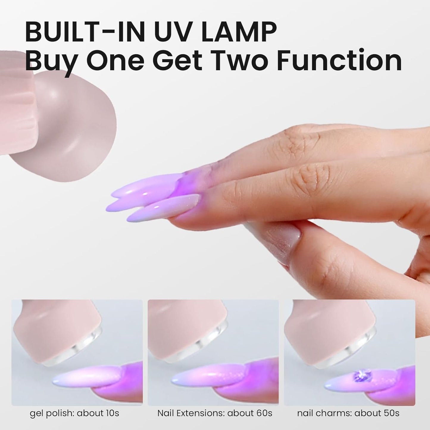 Cordless Nail Drill Electric Nail File with UV Light,Portable Professional Rechargeable Electric Nail Grinder Machine for Thick Nails,Acrylic Gel Nails & Natural Nails,for Home & Travel