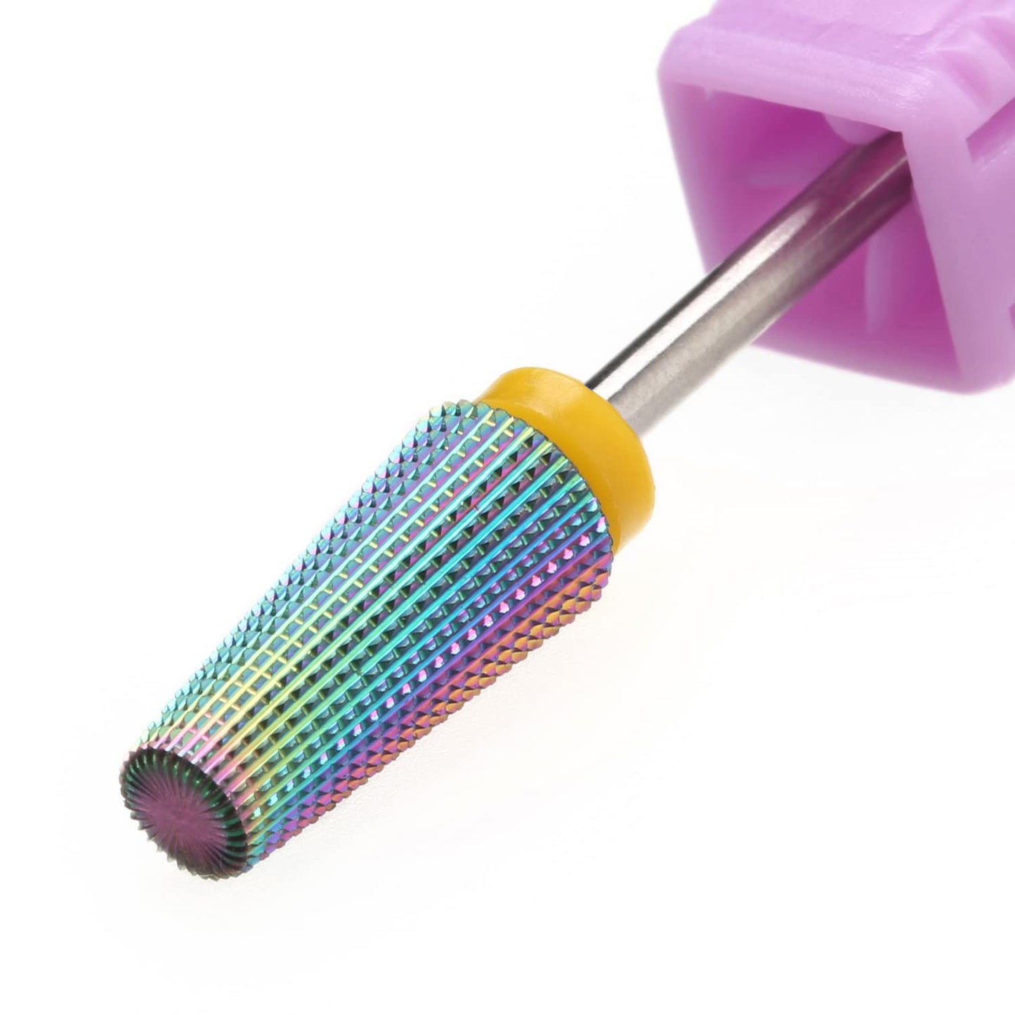5 in 1 Nail Drill Bits,Rainow Tungsten Carbide Nail Bit bits for Acrylic Hard Gel Nail Fast Remove, Two Way Rotary for Left and Right Handed, Manicure Accessories (XF, Rainbow)