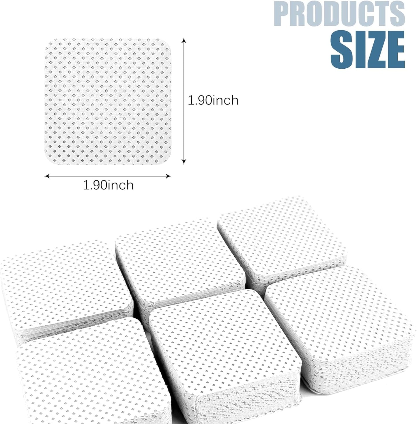 300 Pcs Lint Free Nail Wipes, Non-Woven Nail Polish Remover Pads Nail Polish Wipes for Nail Polish Removal Eyelash Extensions DIY Nail Art Supplies (White)