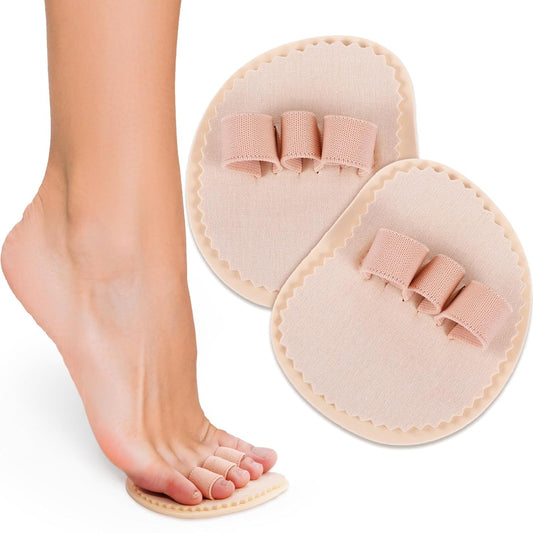 BBTO 4 Pcs Toe Splint Hammer Toe Straightener Hammer Toe Corrector with 3 Holes Toe Hammer Toe Support for Women Men Toes Claw Toes Metatarsal Support Corrector Wrap