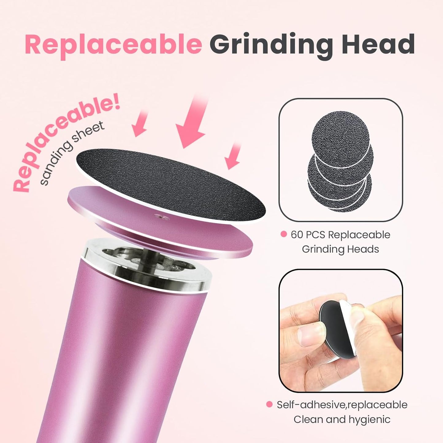 Electric Foot Callus Remover with 36 in 1 Pedicure Kit | Adjustable Speed | Up to 800 RPM | 60 Pcs Sandpaper Discs | Professional Electric Callus Remover for Feet for Dead Skin and Calluses