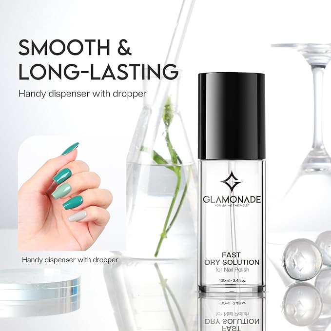 Fast Dry Solution for Nail Polish Smoothness Air Dry Long-Lasting