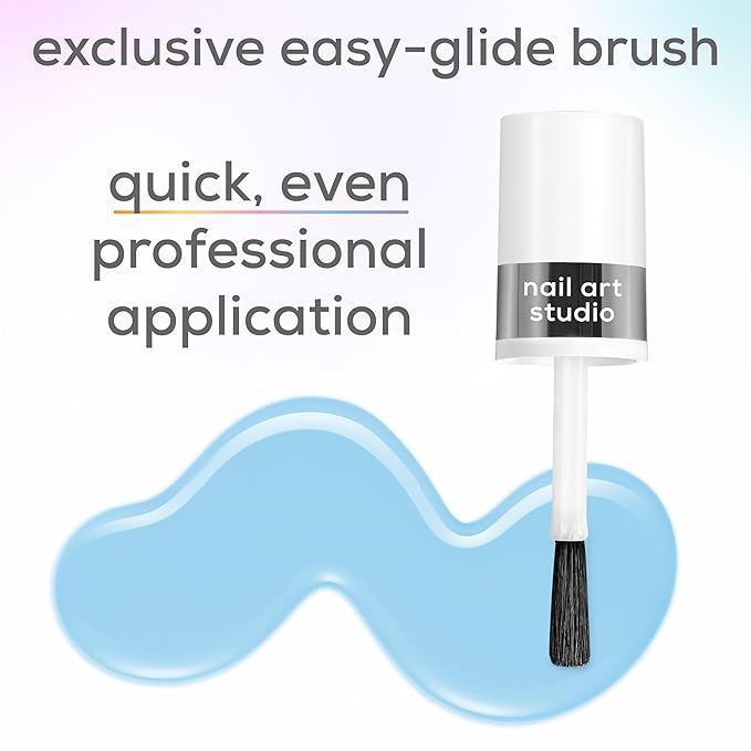 essie Nail Art Studio Jelly Gloss Polish, Vegan, Sheer Black Nail Polish, Ink Jelly, 0.46 Fl Oz