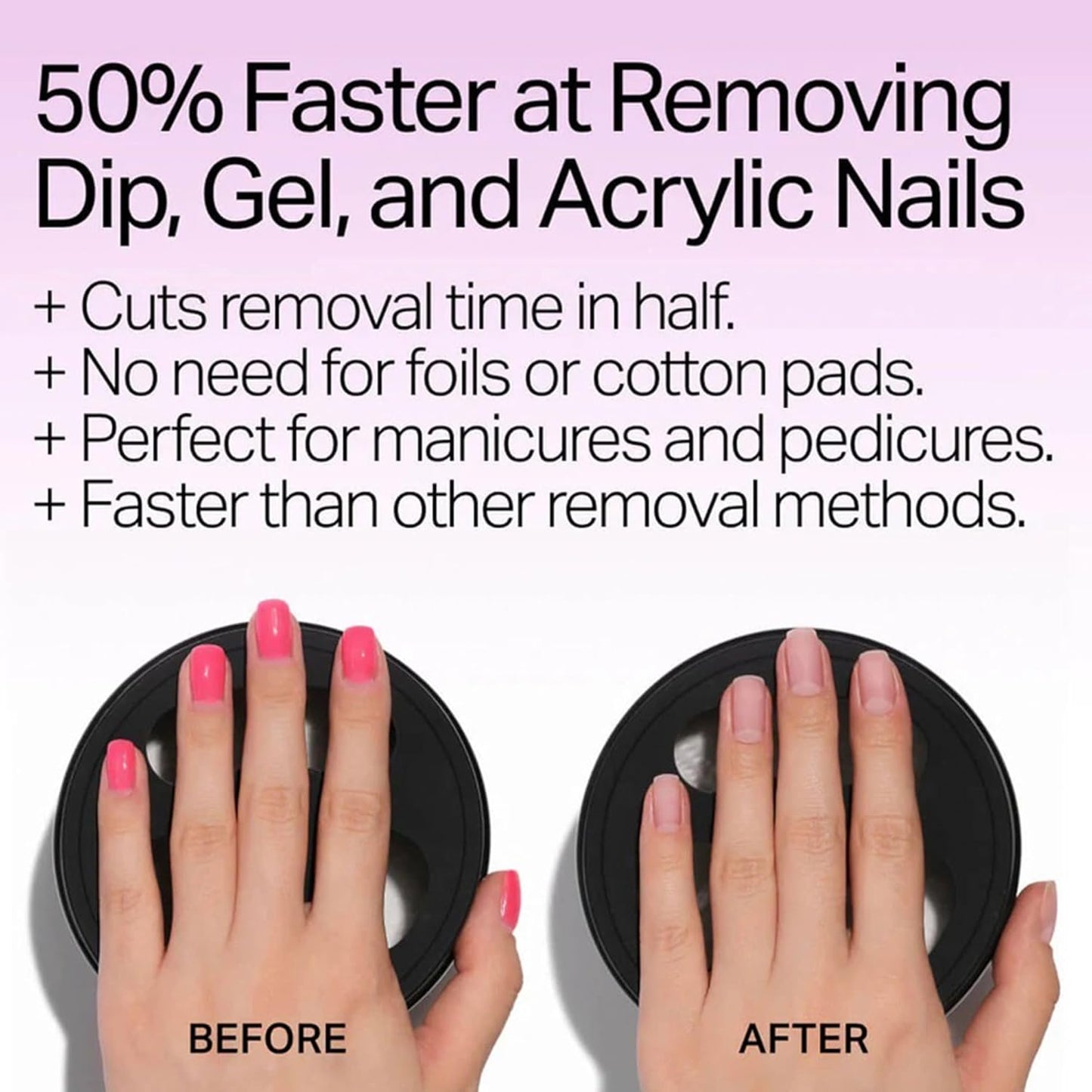 Nailboo Magic Soak Manicure Remover Bowl, Electric Nail Soaking Bowl Effortlessly Removes Nail Dip Powder, Acrylic, Gel Polish and Press Ons, Perfect Size for Manicures