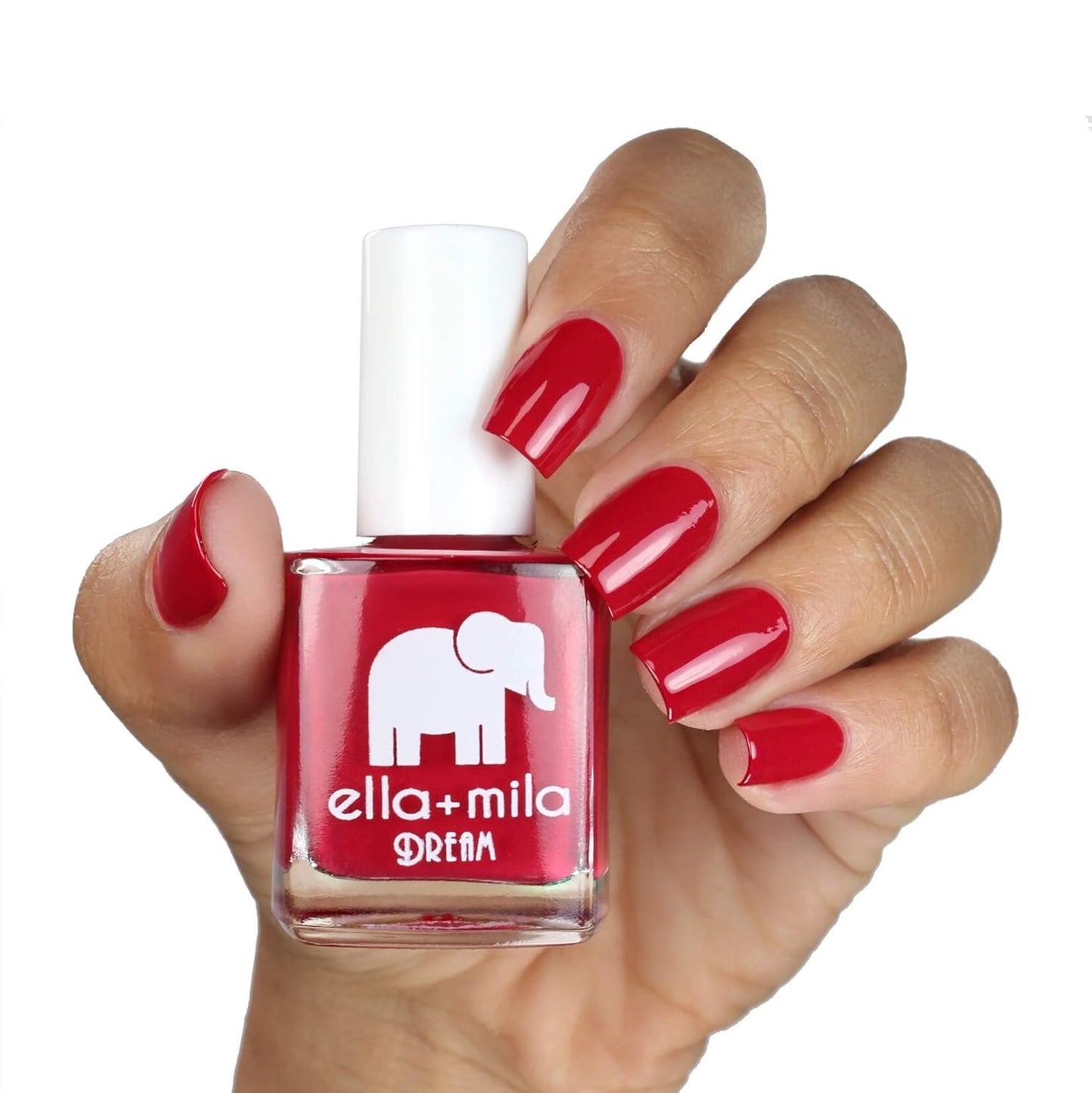 ella+mila Professional, Quick Dry, Long-Lasting & Chip-Resistant Red Nail Polishes (Bad Obsession - 0.45 fl oz)