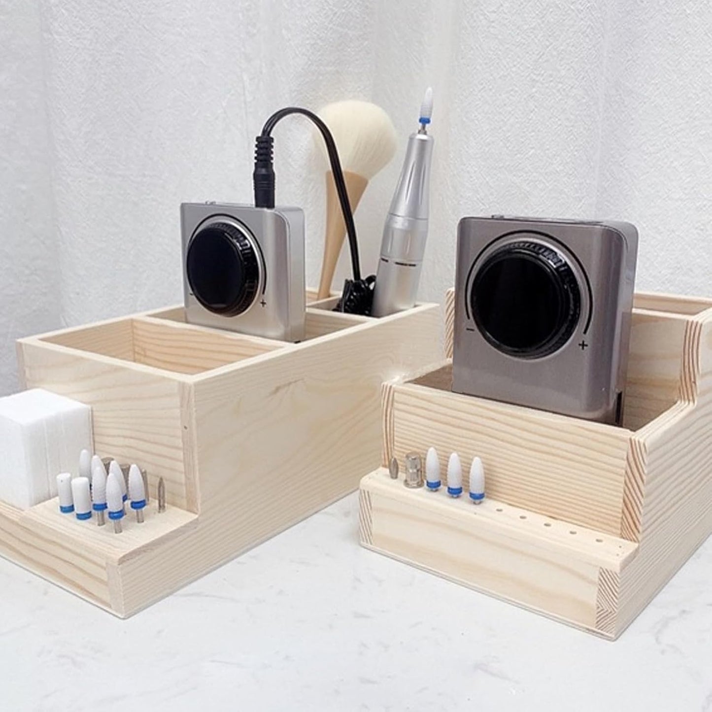 Box storage box manicure bit display stand nail tech supplies nail holder nail drill holder rack drill holder for makeup organizer drill bit log small pencil holder office