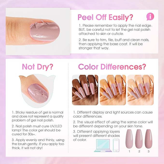 ROSALIND Cat Eye Gel Nail Polish, 8 Color Jelly Gel Polish with Magnet Stick Magnetic Cateye Translucent Effect Sheer Glitter Collection Manicure Gifts for Women