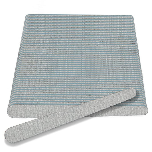 Flowery Disposable High-Speed Shiner, Dual-Grit 100/180 Nail Files, Individually Wrapped, Single-Use, 100 ct