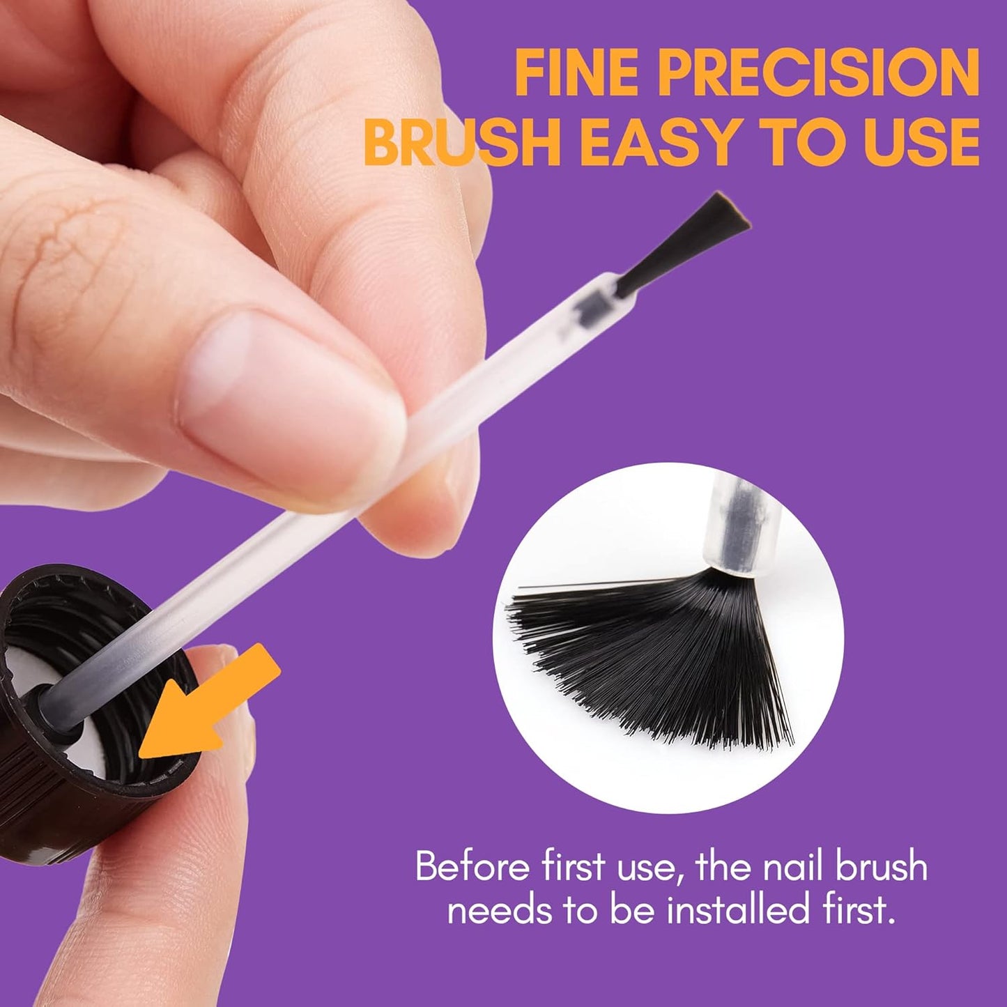 Makartt Nail Glue Remover: for Acrylics Press Ons - 50ML Debonder Without Acetone, Can't Remove Gel Polish