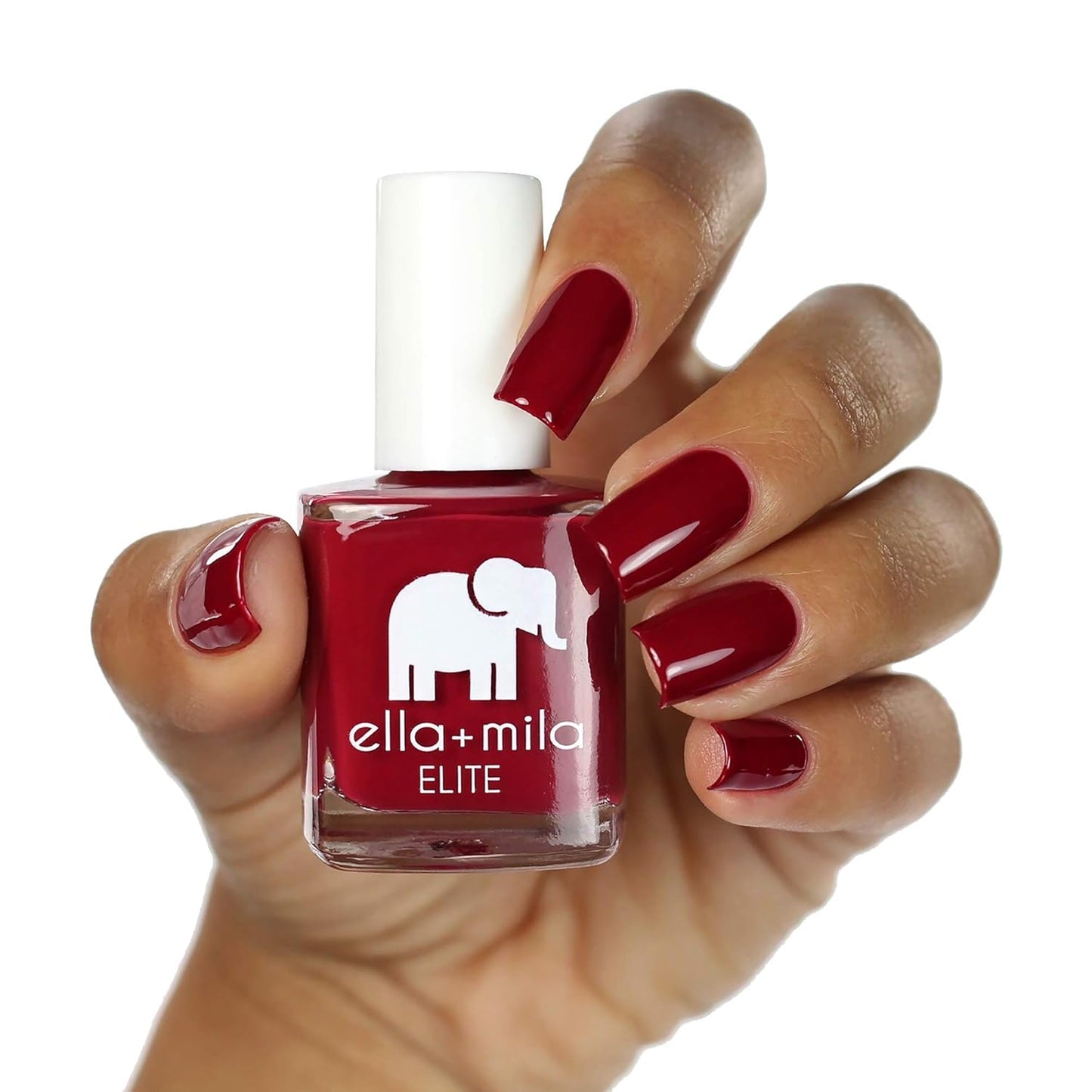 ella+mila Professional, Quick Dry, Long-Lasting & Chip-Resistant Red Nail Polishes (Naughty Not Nice - 0.45 fl oz)
