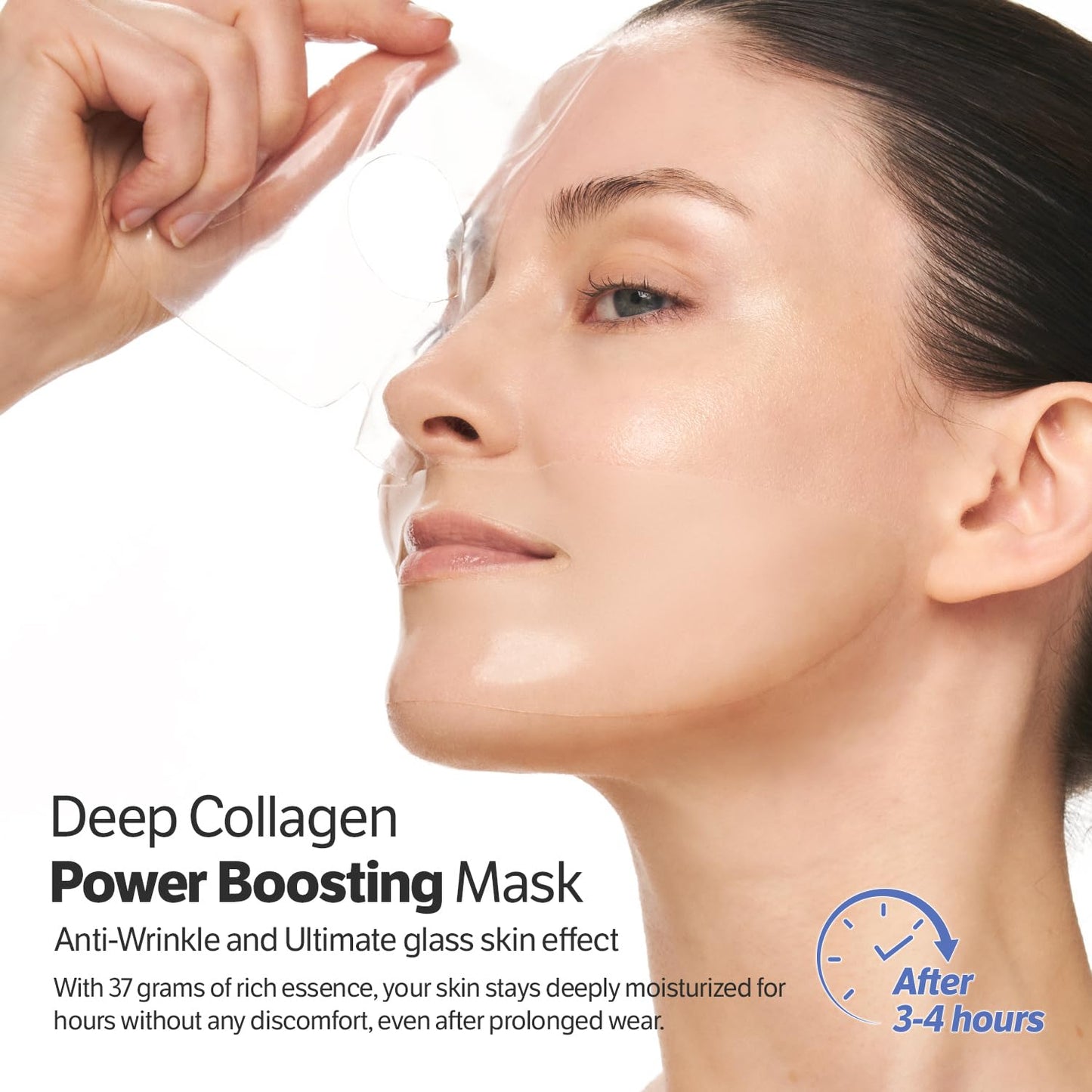 SUNGBOON EDITOR Deep Collagen Boost Set | Face Mask (4ea) & Serum | Glass Skin & Firming Care Kit | 2.16M ppb Collagen + Volufiline | Stocking Stuffers, Gifts for Women | Korean Skincare