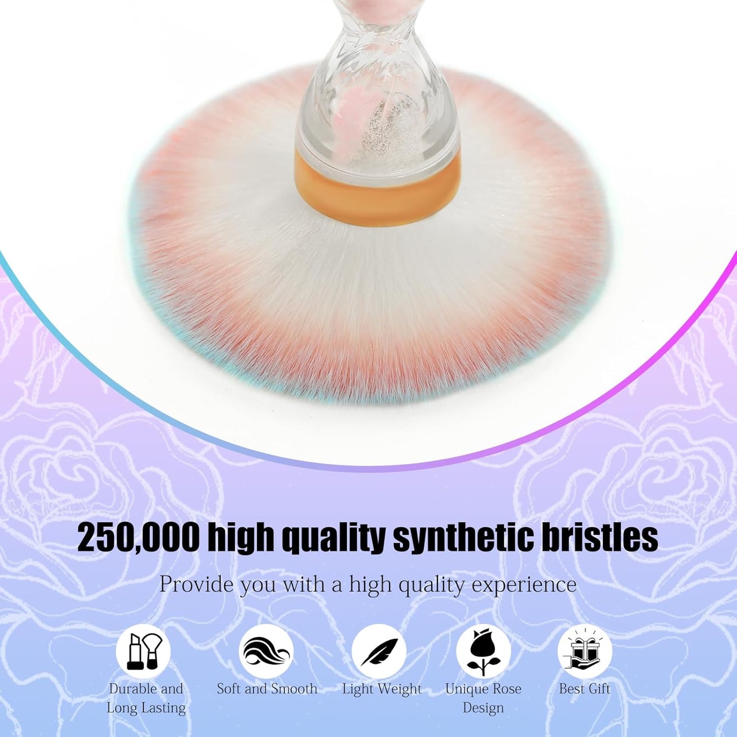 Nail Dust Brush for Acrylic Nails,Soft Brush Nail Art Dust Powder Remover Brushes,Manicure Brush Clean Up Tools for Home Use or Salon Nail Art Brush(Hourglass Pink)