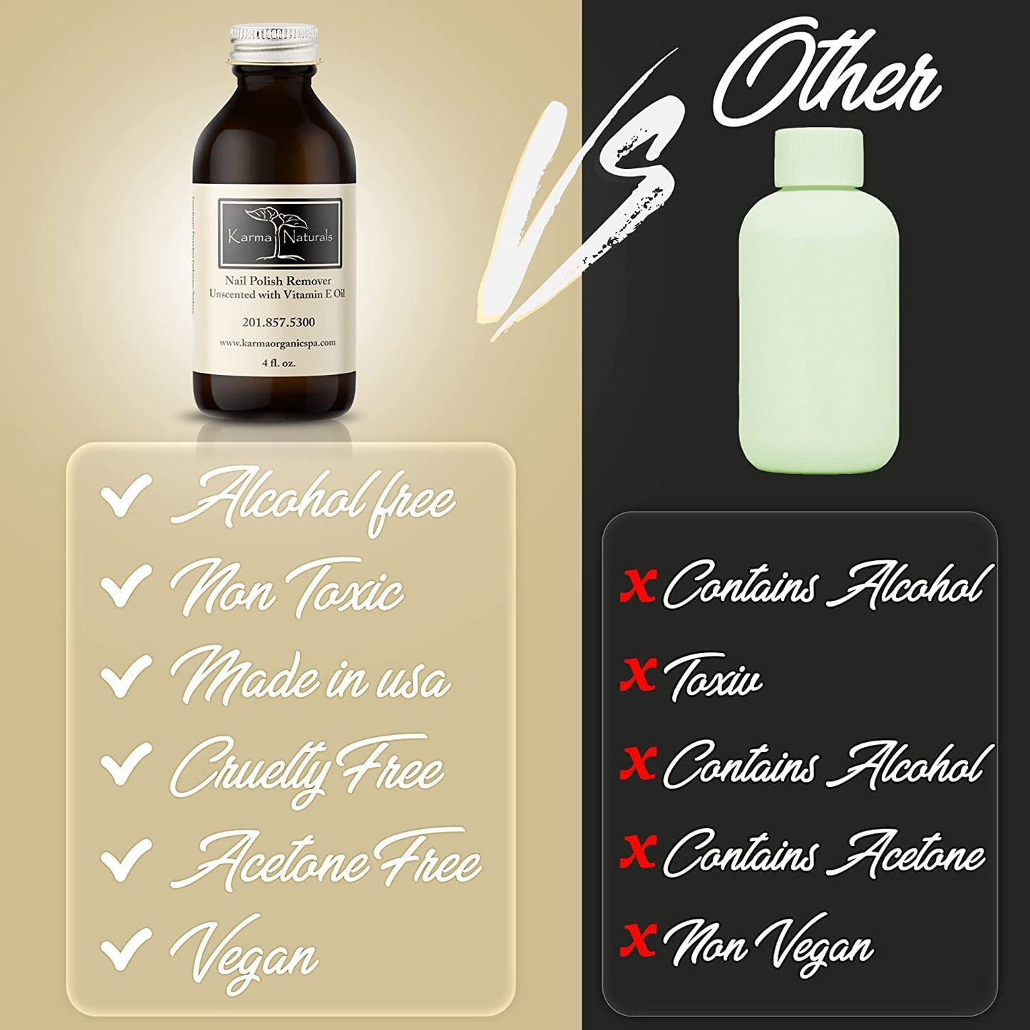 Unscented Nail Polish Remover with Amazing Nail Polish Remover Wipes & Lavender Remover