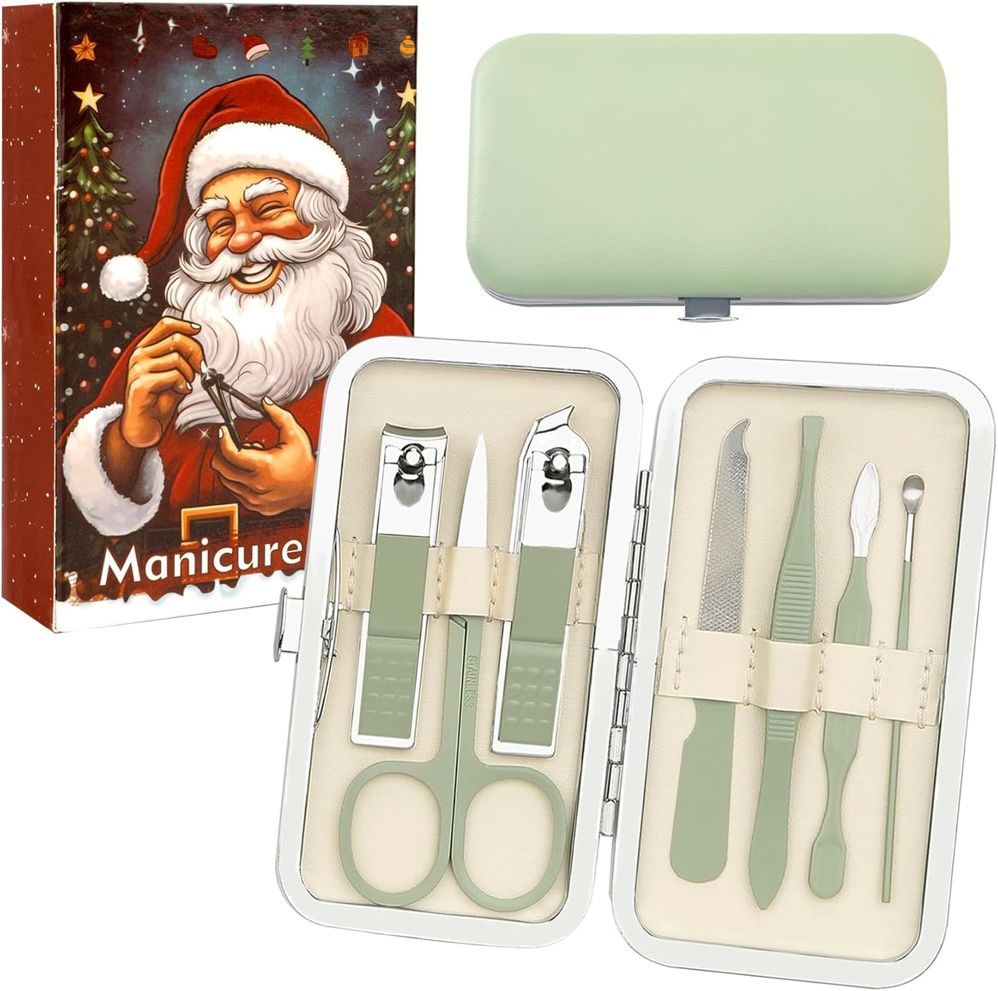 Nail Clipper Set for Women,Travel Nail Care Kit,Stocking Stuffers for Women,Manicure Kit for Men,White Elephant Gifts for Adults,Nail Care Set,Gifts for Family Friends Wife Boyfriend Colleague Husband