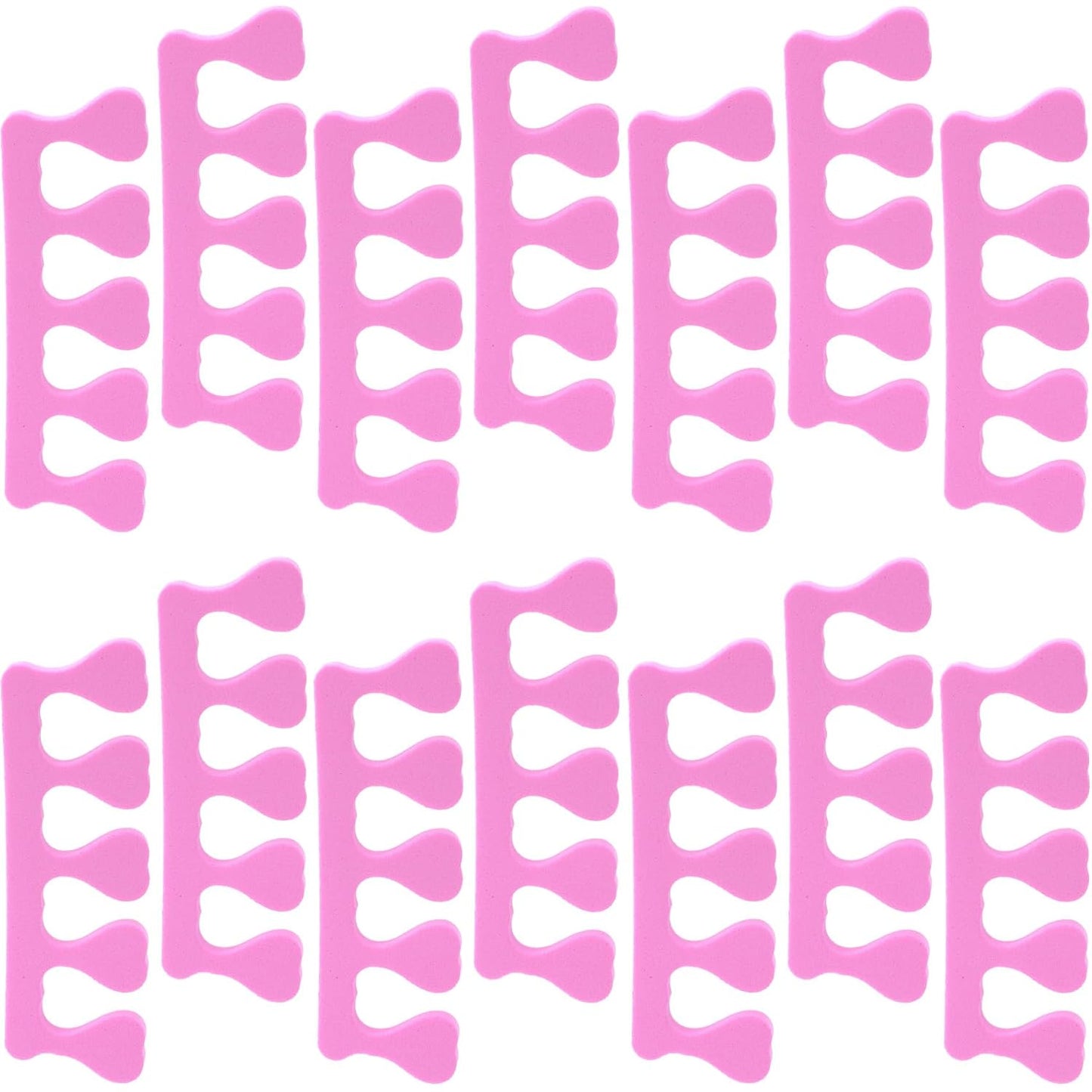 14 Pcs Toe Separators for Women Pedicure, Toe Separators for Pedicure, Pedicure Toe Separators, Comfortable Toe Dividers for Nail Art, Polishing, Pedicure (Pink)