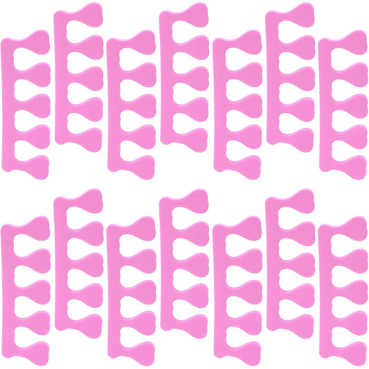 14 Pcs Toe Separators for Women Pedicure, Toe Separators for Pedicure, Pedicure Toe Separators, Comfortable Toe Dividers for Nail Art, Polishing, Pedicure (Pink)