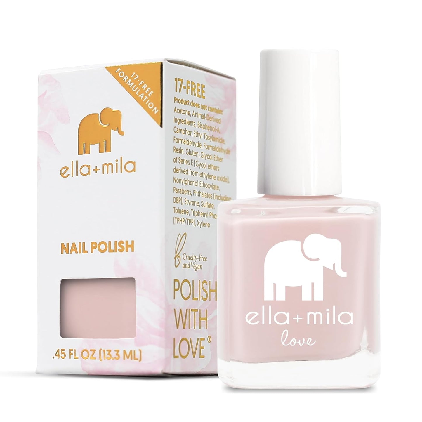 ella+mila Professional, Quick Dry, Long-Lasting & Chip-Resistant Pink Nail Polishes (Forever Mine - 0.45 fl oz)