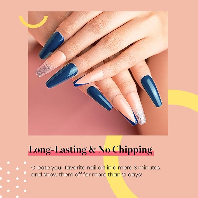 Beetles Winter Gel Nail Polish 15ml Aegean Dark Navy Blue Gel Polish Dark Teal Jewel Tone Nail Art Manicure Salon DIY Decoration at Home Soak Off Uv Lamp Cured Gift for Women