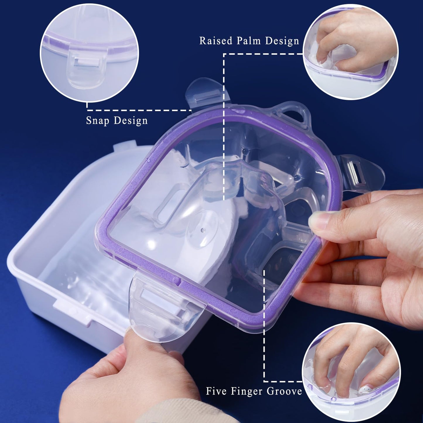 Nail Soaking Bowl, IKOCO Gel Nail Polish Remover Kit with Manicure Bowl, Cuticle Oil, Easily Soak off Dip Powder Remover for Salon-Quality Results at Home, Purple
