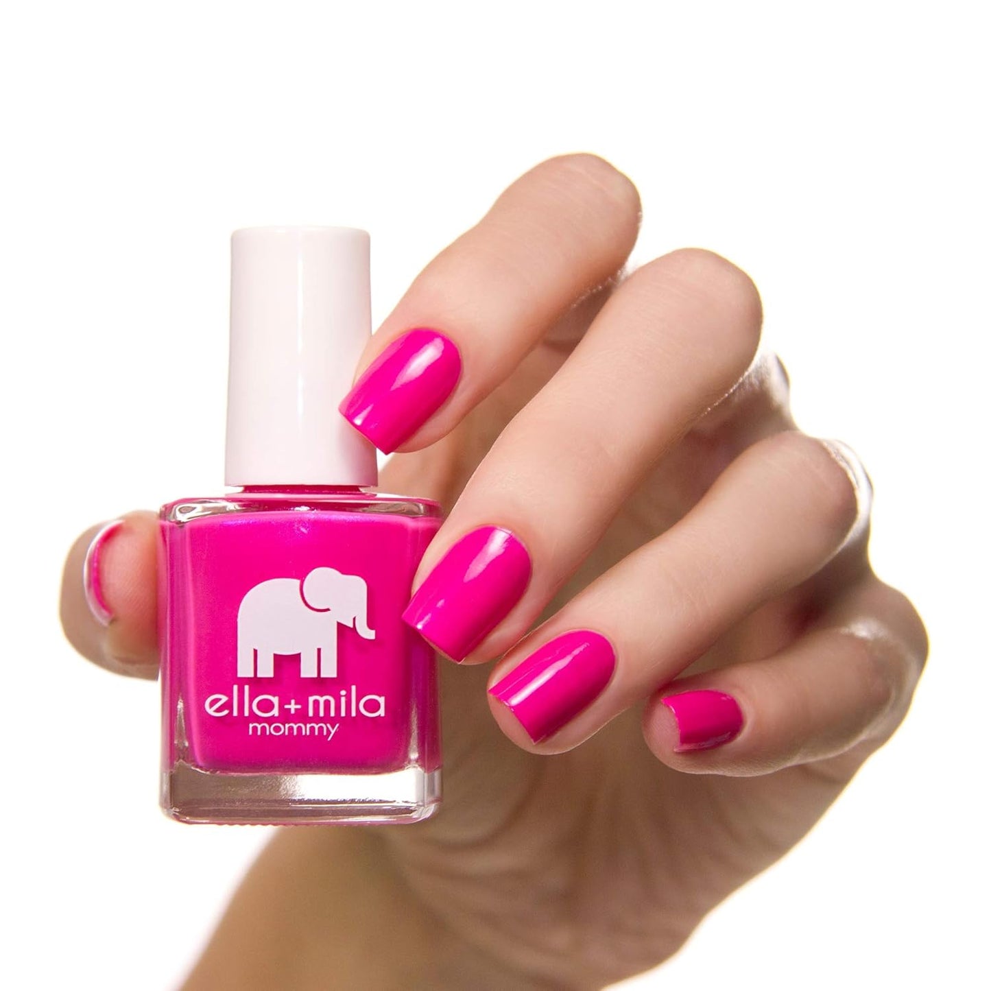 ella+mila Professional, Quick Dry, Long-Lasting & Chip-Resistant Pink Nail Polishes (Cosmo Pink - 0.45 fl oz)