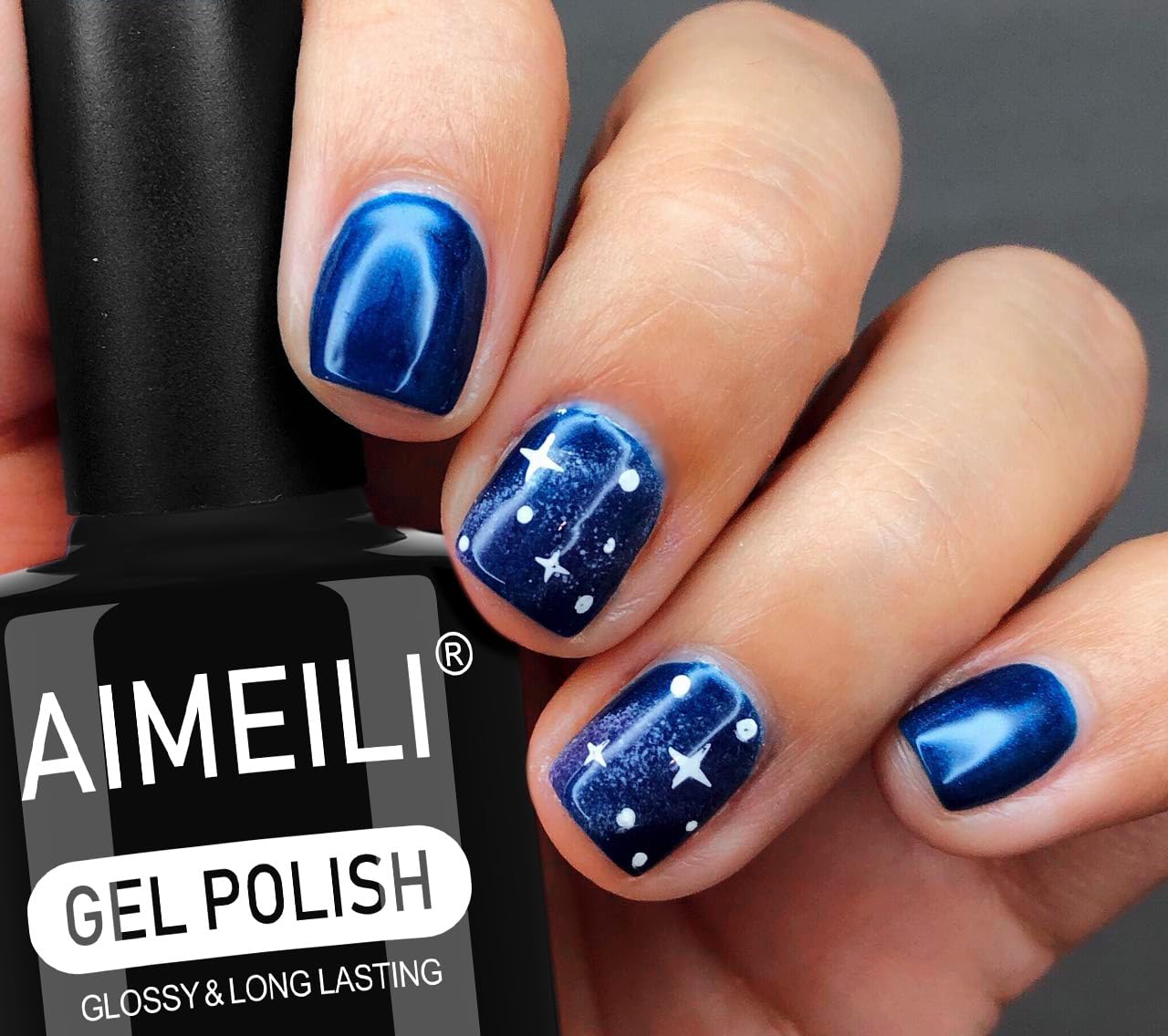 AIMEILI Gel Nail Polish, Hema Free, Cruelty Free, Vegan, Soak Off U V LED Nail Art for Women Girls Manicure Salon DIY Home - 1003 8ml