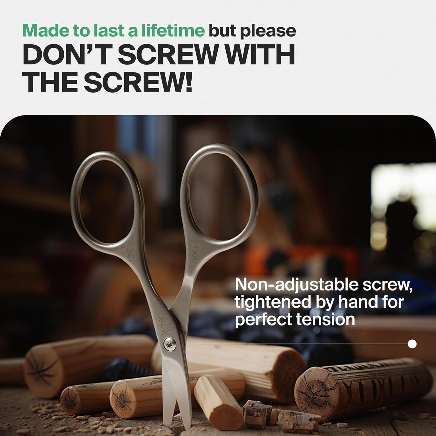 GERMANIKURE Professional Nail Cutter Scissors - FINOX Stainless Steel Nail Scissors - Curved for Nail Tips - Manicure Tools in Cork Case - Ethically Made in Solingen Germany - 4704