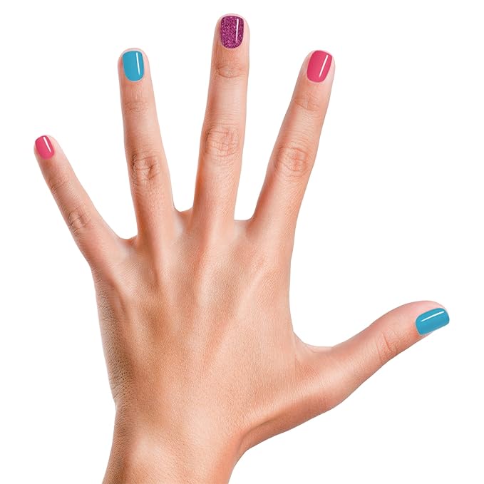 Piggy Paint | 100% Non-Toxic Girls Nail Polish | Safe, Cruelty-free, Vegan, & Low Odor for Kids | Unicorn Fairy (3 Polish + Nail Art Gift Set)