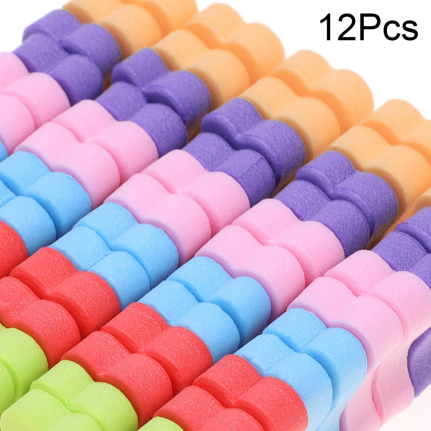 6 Pairs Toe Separators Finger Spreader Set,MWOOT Soft Sponge Finger Toe Divider Spacer Cushions Nail Art Manicure Tools for Gel Polish Coating Painting Pedicure