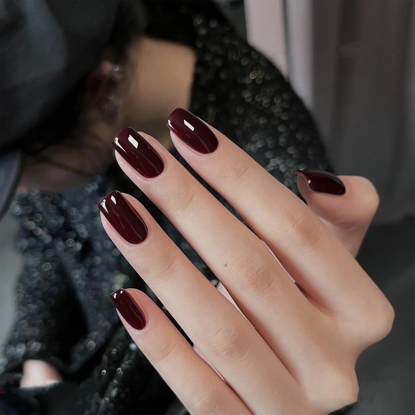 Cherry Red Quick Dry Nail Polish, Black Red Chip Resistant Manicure, Non-Toxic, Vegan, Cruelty Free, 12ml, Fast Drying in 60 Seconds (Wicked)