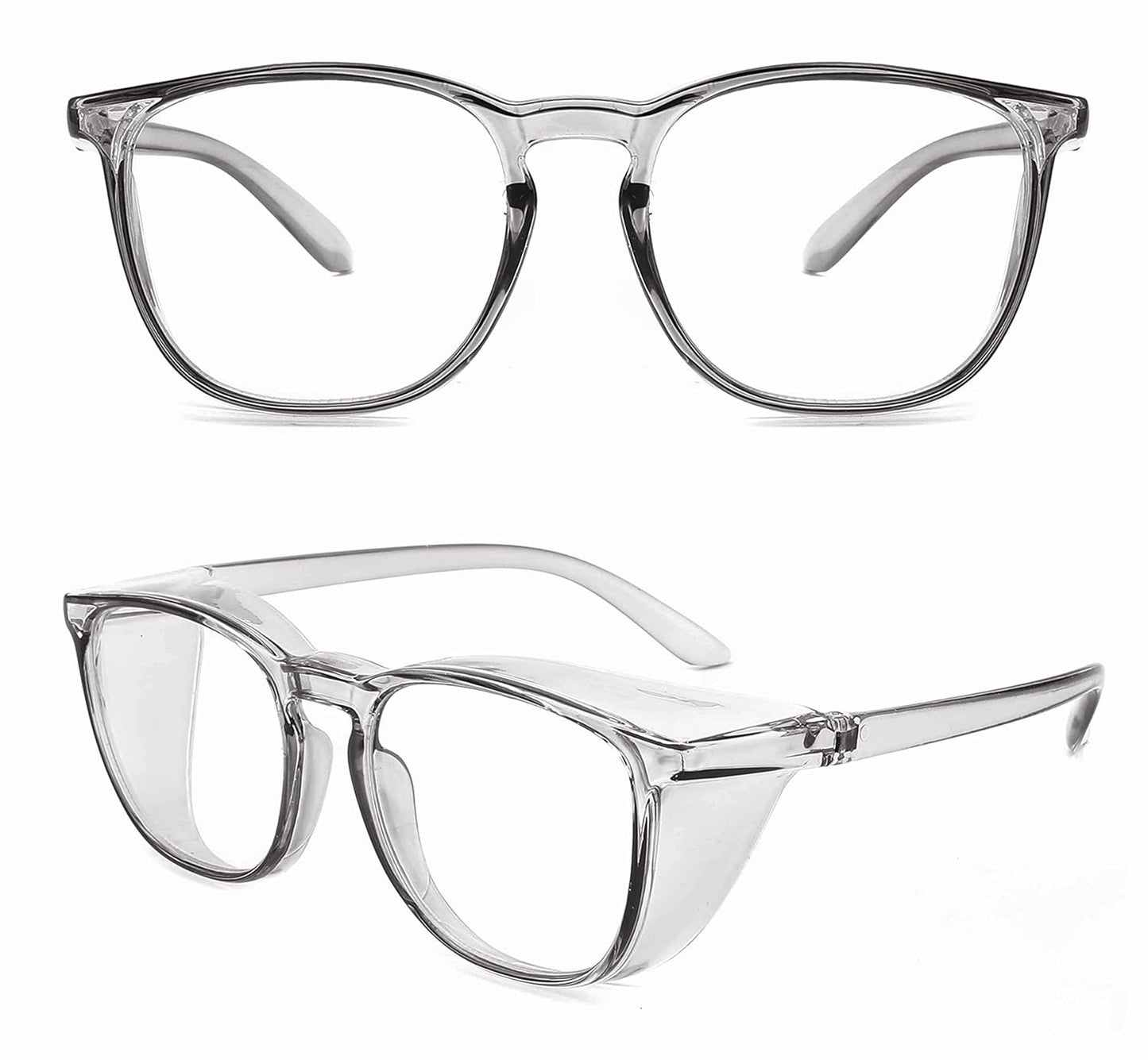 Alsenor Safety Glasses Anti Fog Goggles Protective Eyewear Blue Light Blocking Anti Dust UV Protection Glasses For Men Women (Grey)