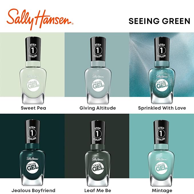 Sally Hansen Miracle Gel Nail Polish, Shade Sprinkled With Love #674