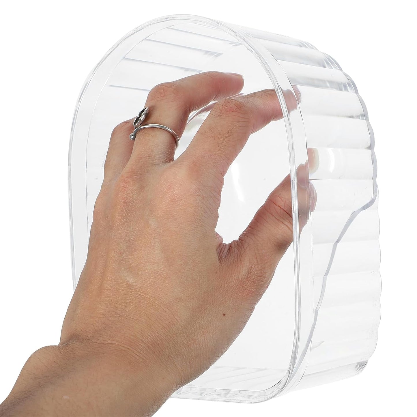 Nail Soaking Bowl: Acrylic Manicure Tray for Softening Cuticles & Removing, Stylish Design for Home Salon Use for Home Nail Salon Supplies Polishing Remover Treatment