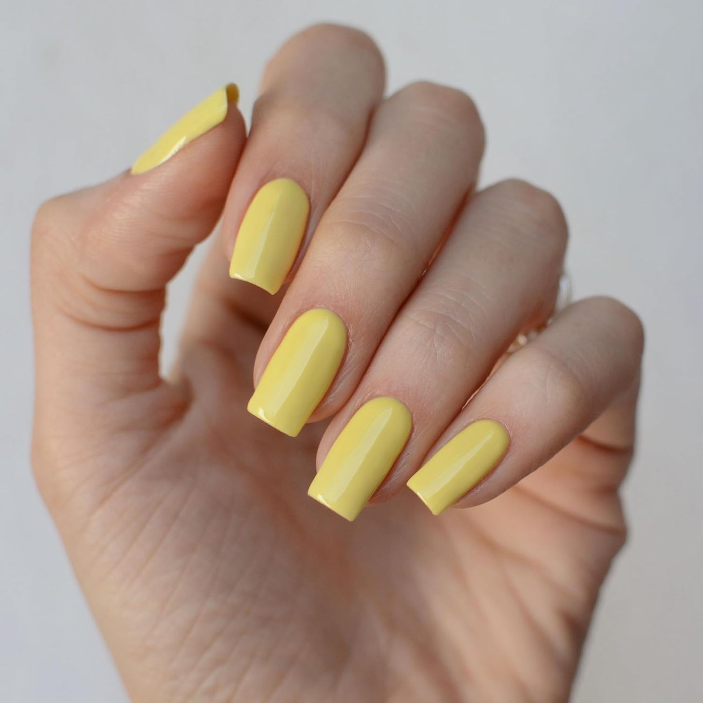 PINK MASK Gel Color Nail Polish Yellow Lily 15ml / o.5 oz - UV/LED Gel Polish, Non Wipe, Long Lasting, Soak Off Formula