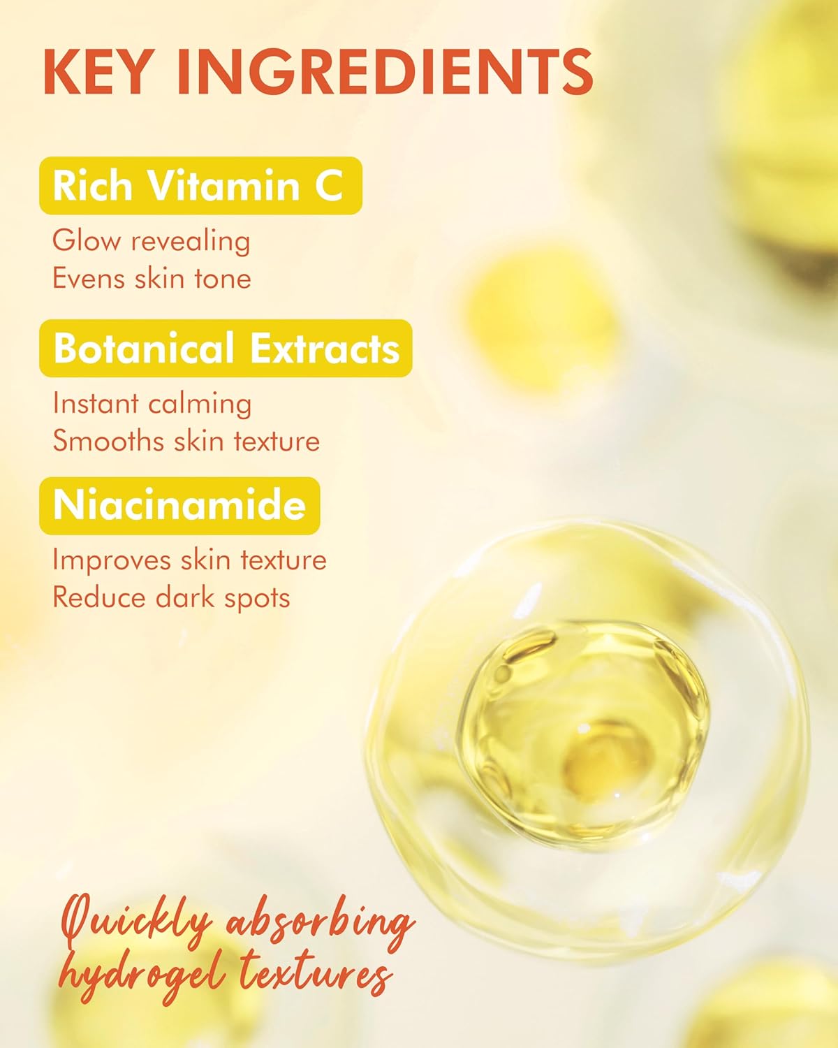 DERMAL Vitamin Hydrogel Melting Jelly Gel Mask 4ea - Korean Overnight Face Mask with Vitamin Complex - Anti Aging & Evens Skin for Radiant Skin - Korean Skincare