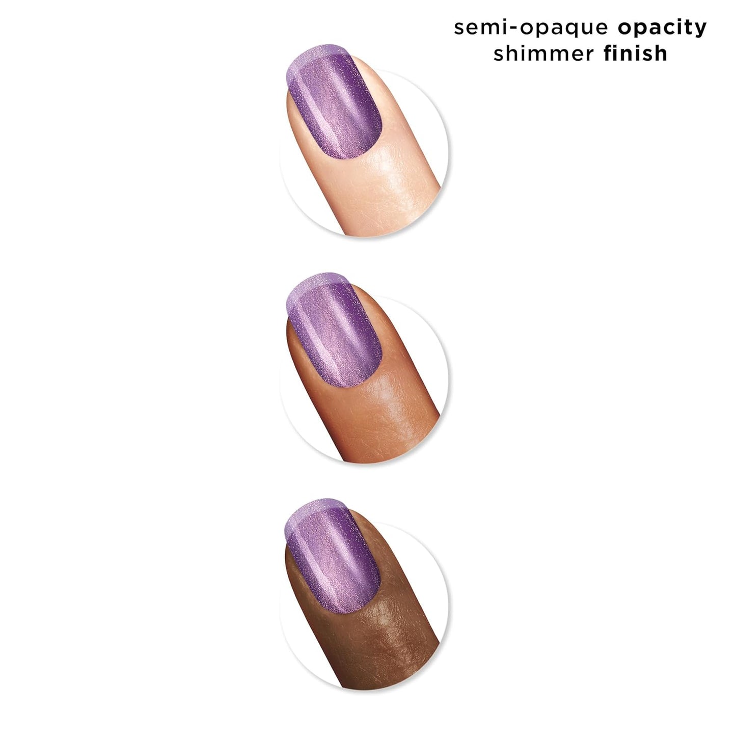 Sally Hansen Insta-Dri Galactic Nail Polish | Quick Dry, Long Lasting, Streak-Free Shine | Semi-Opaque, Shimmery | 112 Planet Purple | Iridescent Violet Nail Color