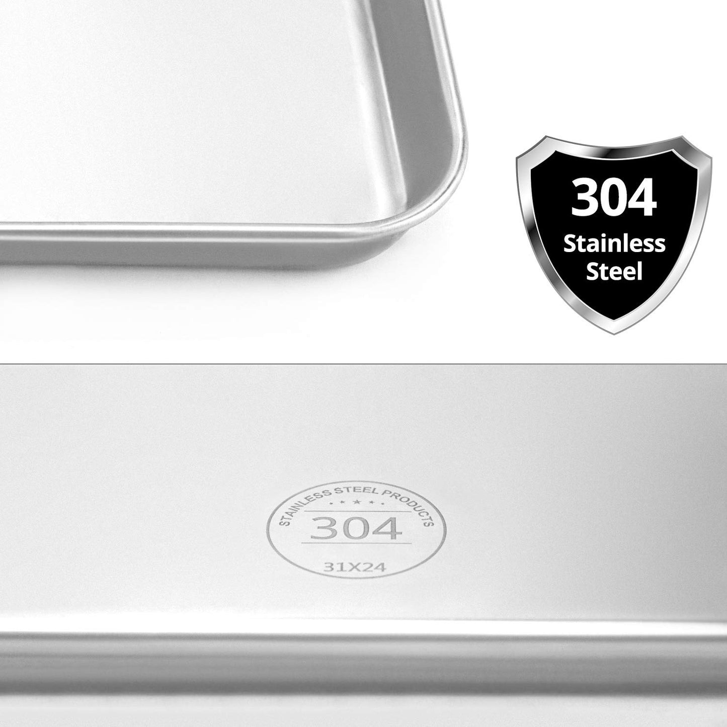 QWORK Stainless Steel Surgical Tray, for Medical Instruments, Tattoo, Surgical Supplies, 12 3/16 x 9 7/16 x 1 5/16 inch, 1 Pack