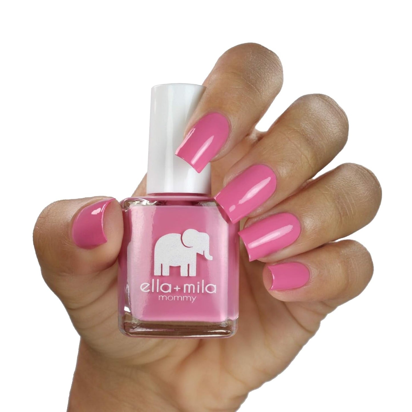 ella+mila Professional, Quick Dry, Long-Lasting & Chip-Resistant Pink Nail Polishes (Rosy Cheeks - 0.45 fl oz)