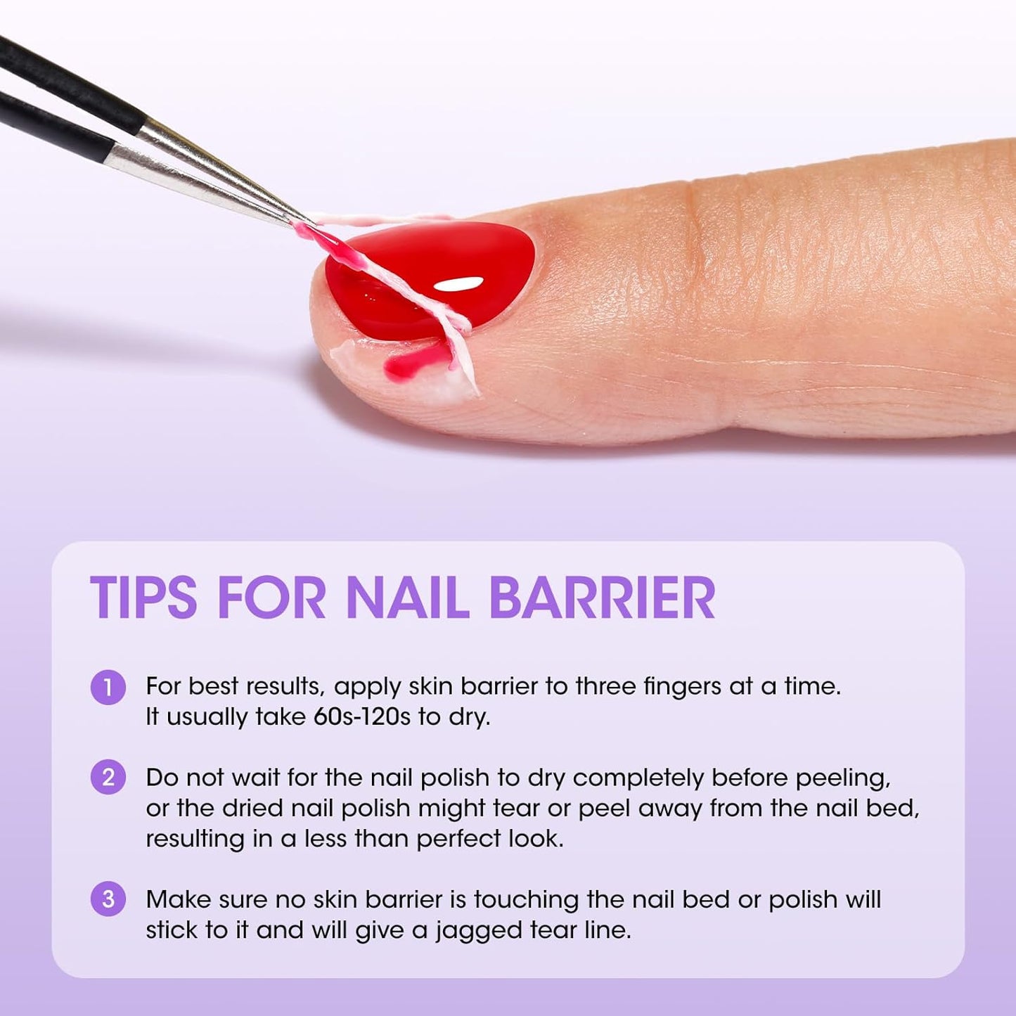Gellen Gel Polish Remover Latex Tape for Nails, Fast Drying Liquid Latex Nail Polish Barrier Peel off Latex Tape Gel Remover Kit Cuticle Guard for Nail Art Liquid Latex Barrier Protector