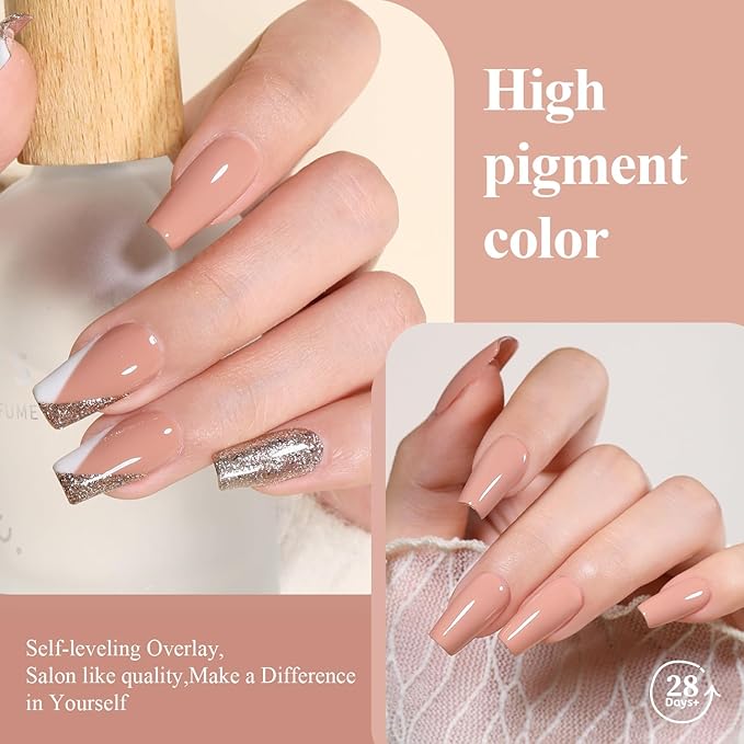 Nude Gel Polish Color 15ml Nancy Naked Skin Tone Pink Nail Gel Soak Off Uv LED Nail Lamp Gel Polish Nail Art Manicure Salon DIY Home 0.51Oz