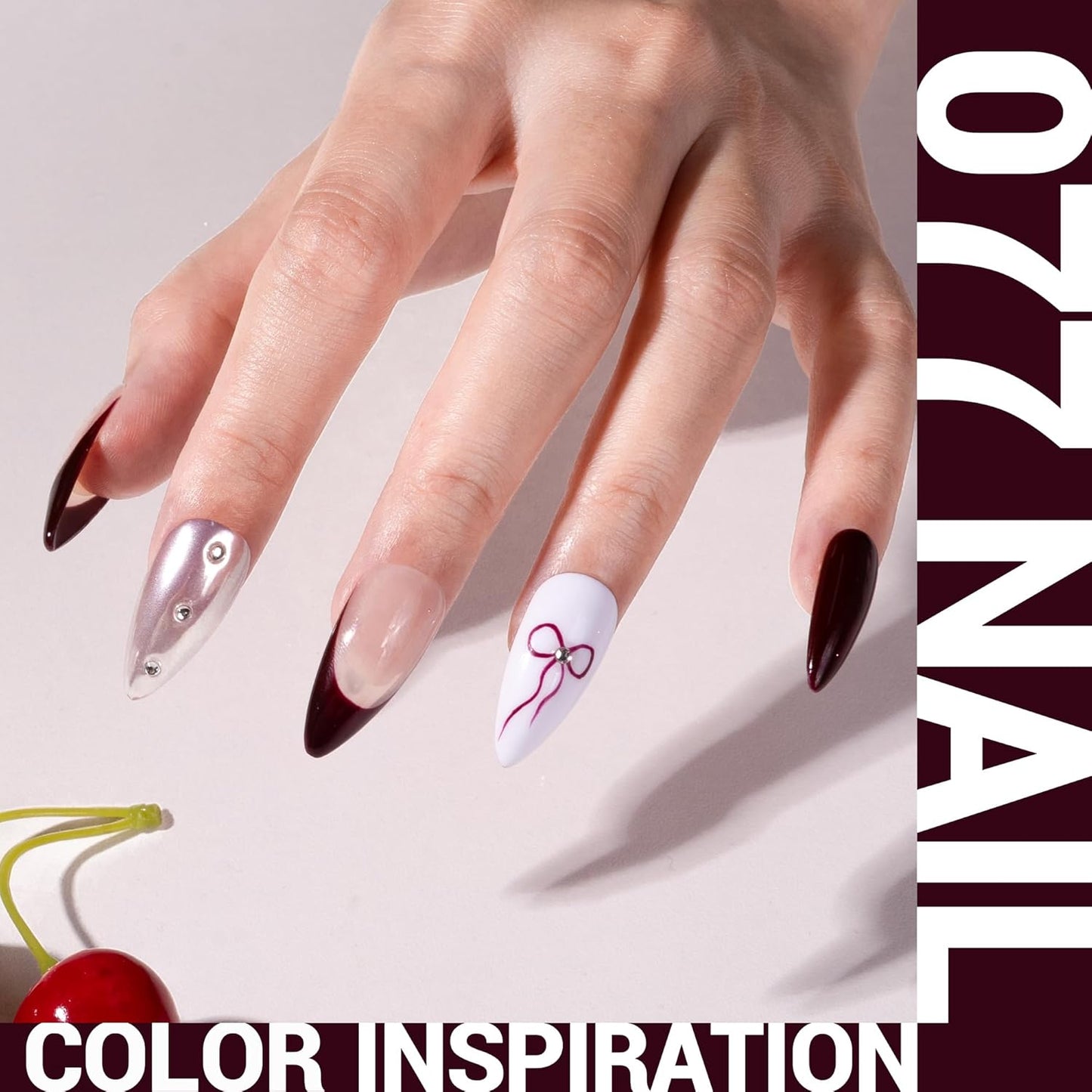 MelodySusie Thick Brown Gel Nail Polish,0.5fl oz Nails Soak Off UV LED Dark Red Brown Gel Polish Gift for Women Nail Art Manicure Salon DIY Nail Design Decoration at Home-077