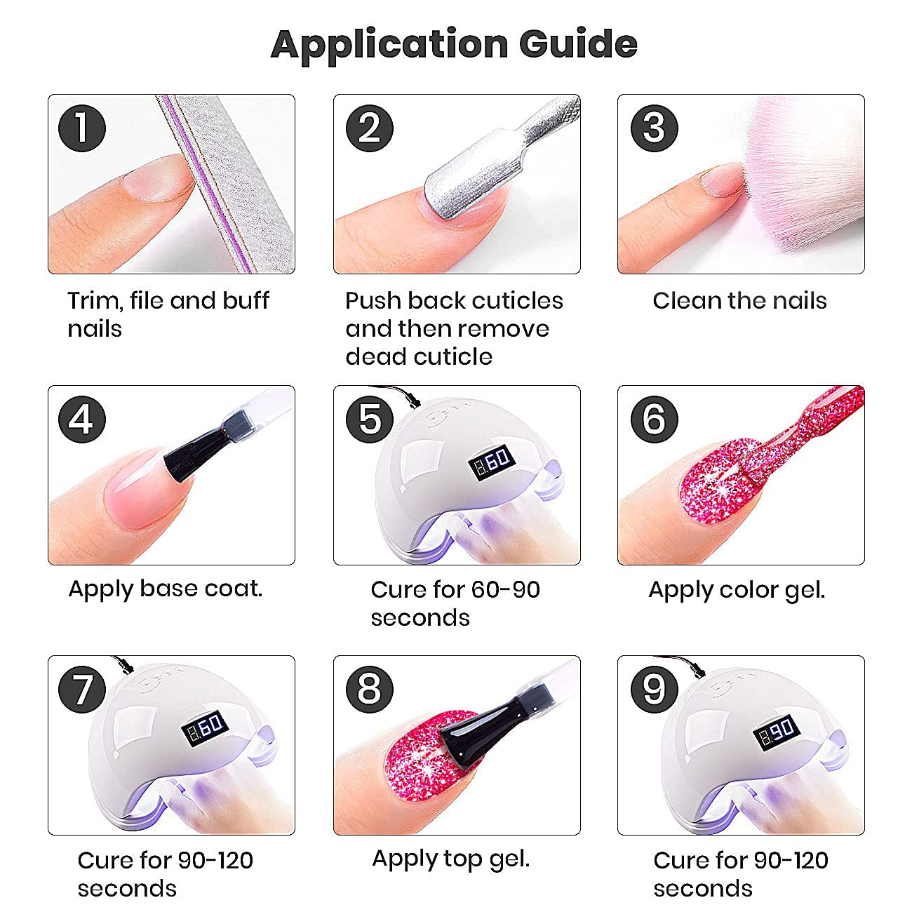RARJSM Reflective Gel Nail Polish Hot Pink Glitter Gel Polish Neon Flash Diamond Sparkle Gelpolish Soak off UV Curing Requires 15ml Single Bottle for Salon Home Diy Nail Manicure