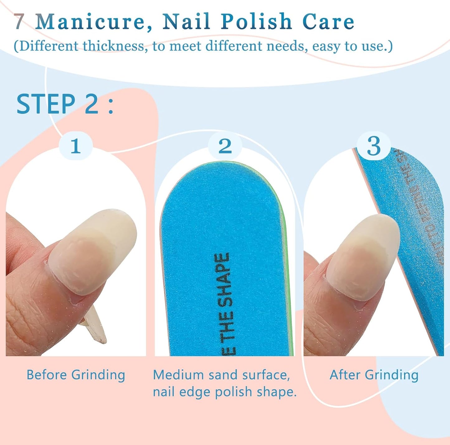 6-Pack All-in-One Nail Buffer - Effortlessly Create Smooth and Shiny Nails