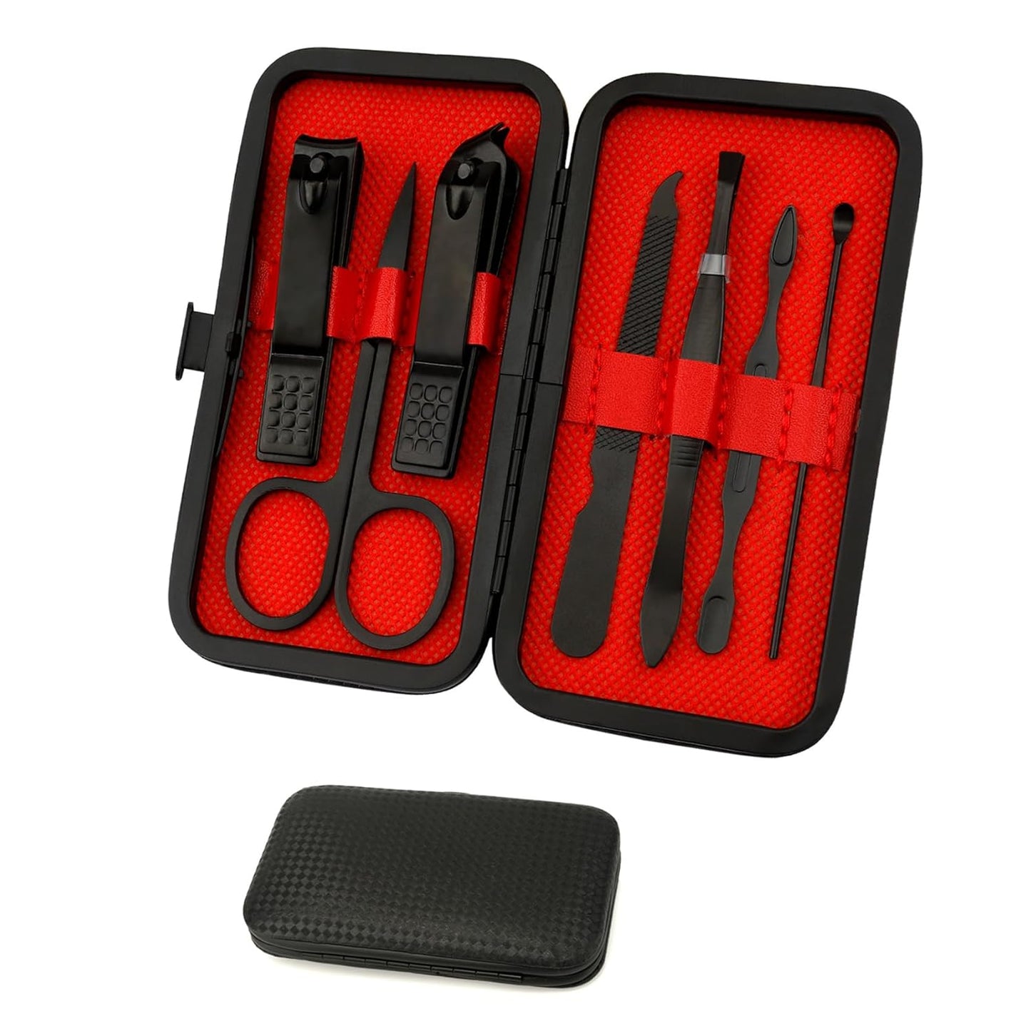 Manicure Set, Nail Clipper Set 7 in 1 Manicure Kit Stainless Steel Nail Clipper Kit Pedicure Kit Portable Nail Grooming Kit Fingernail Toenail Clippers Mothers Day Gifts for Women Men Boyfriend