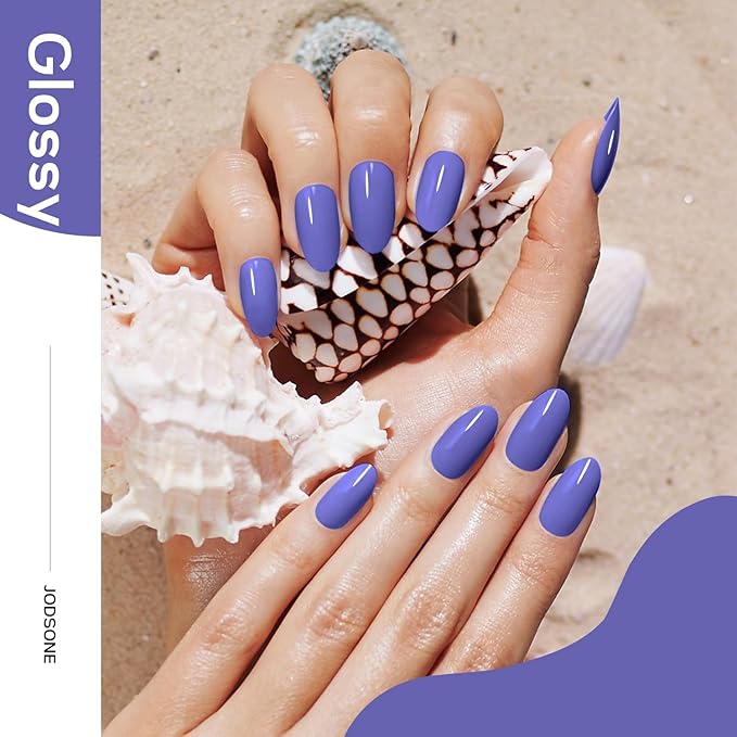 JODSONE Medium Purple Gel Nail Polish 10ml Purple Gel Polish Nail Color Professional Finish Long Lasting Chip Resistant Need U V Lamp Curing